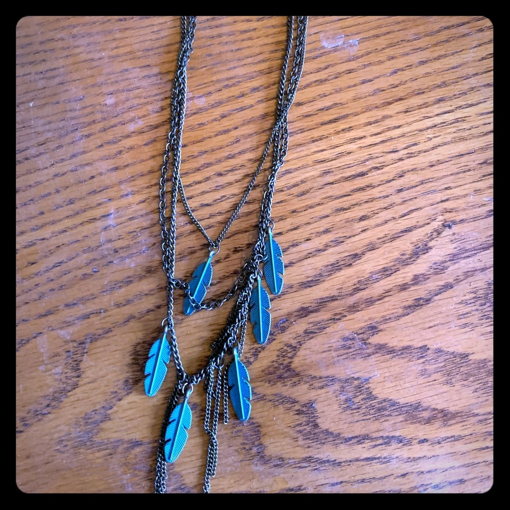 Set of 4 blue turquoise colored jewelry
